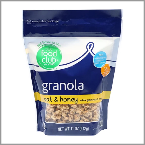 Food Club Granola Oat and Honey 11oz