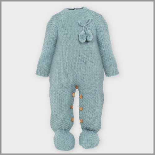 Knit Babygrow Verdeagua 12mo