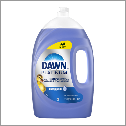 Dawn Platinum Dish Soap Fresh Rain Scent 2.19L