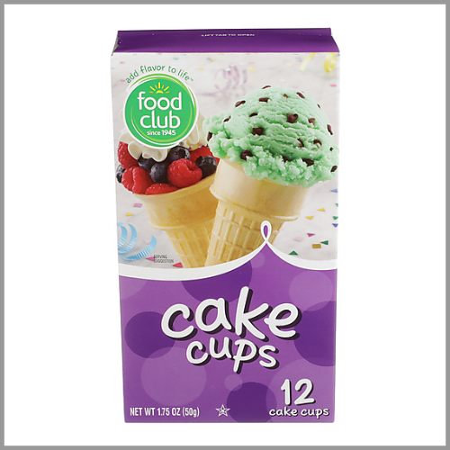 Food Club Cake Cones 12pk