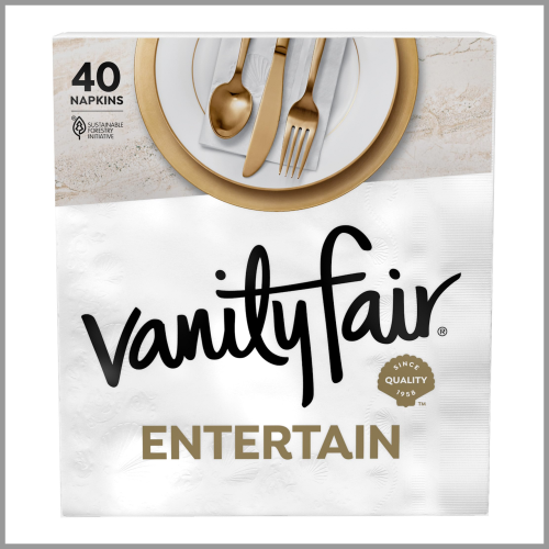 Vanity Fair Napkins Entertain 40pk