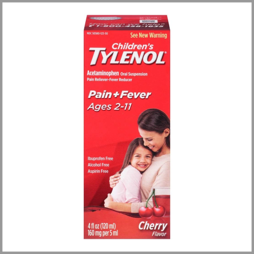 Tylenol Childrens Acetaminophen Pain and Fever Cherry 4oz