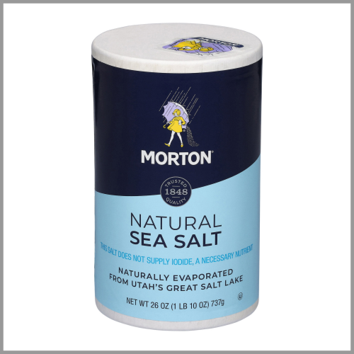 Morton Natural Sea Salt 26oz