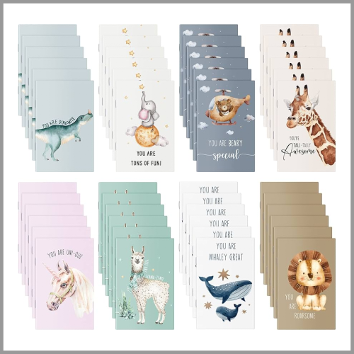 Collar Mini Notebook Cute Animals Pun Assorted 1ea