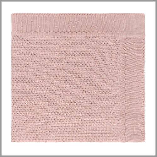 Bon Knit Tal Baby Blanket Rose