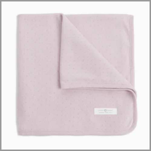 Colored Organics Pointelle Swaddle Wisteria