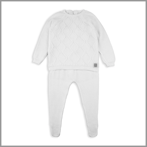 Minutus Met Baby Set White 3-6mo