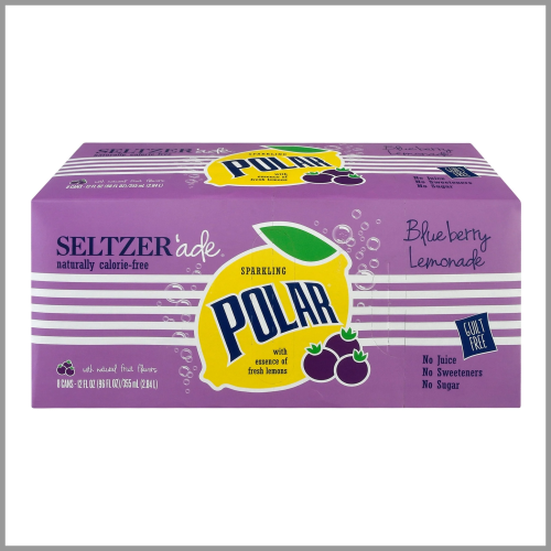 Polar Seltzerade Blueberry Lemonade 8pk