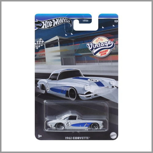 Hot Wheels Vintage Racing Club 1962 Corvette 1ea