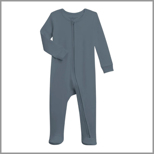 Colored Organics Peyton Zipper Sleeper Harbor 3-6mo