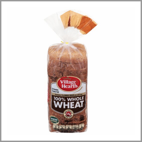 Village Hearth 100% Whole Wheat Bread 16oz