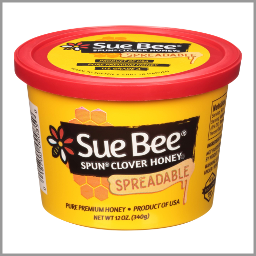 Sue Bee Spun Clover Honey Spreadable 12oz