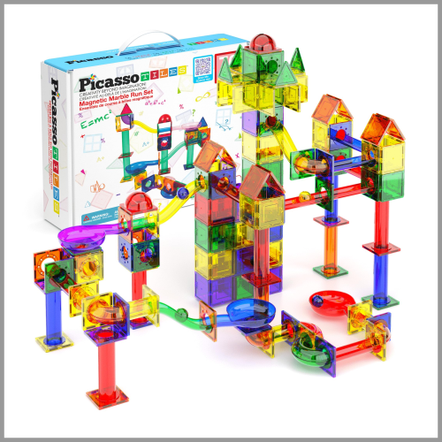 Picasso Tiles Magnetic Marble Run Set 70pcs