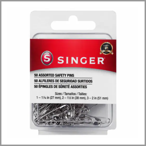 Singer Safety Pins Assorted 50pk