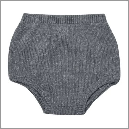 QM Knit Bloomer Heathered Navy 0-3mo