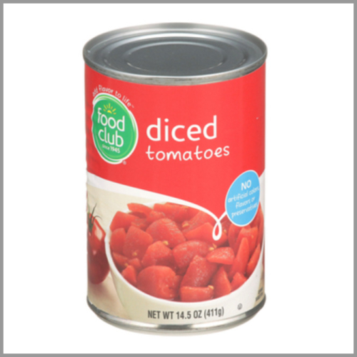 Food Club Tomatoes Diced 14.5oz