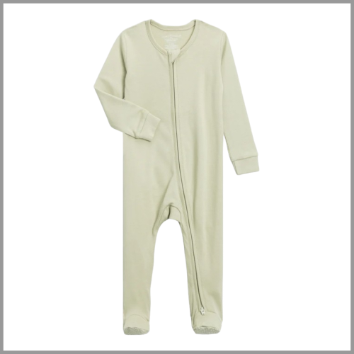 Colored Organics Peyton Zipper Sleeper Sage NB