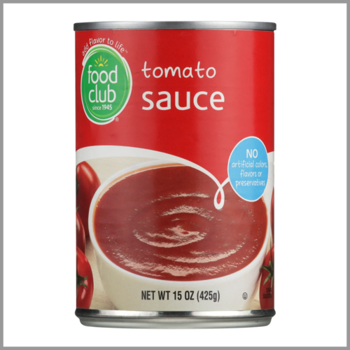 Food Club Tomato Sauce 15oz