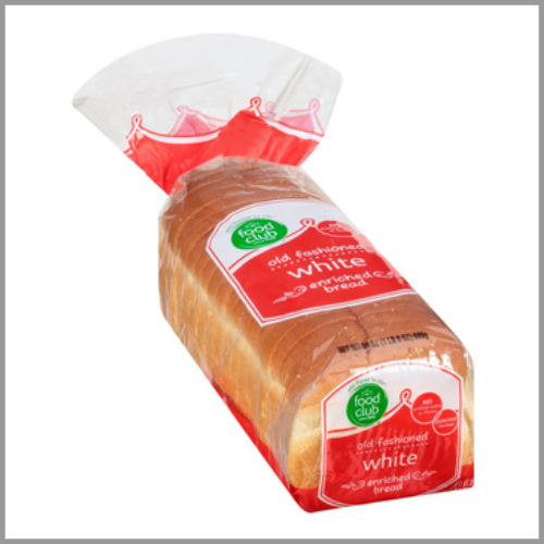 Food Club White Bread 20oz