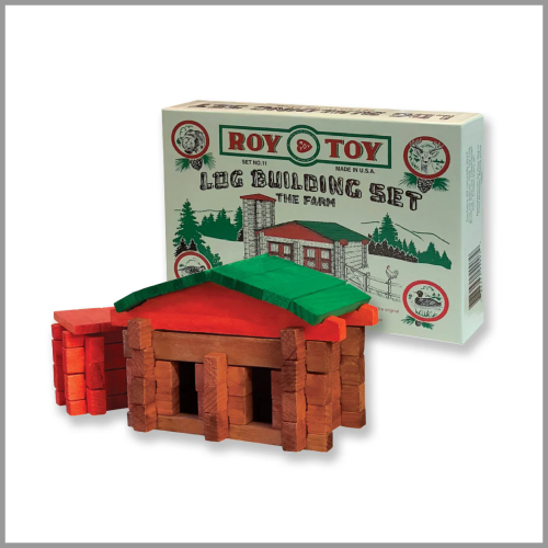 Roy Toy Log Building Set The Farm