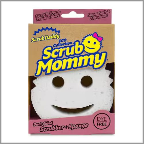 Scrub Daddy Scrub Mommy Scrubber Sponge Dye Free 1ct