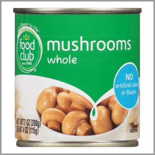 Food Club Mushrooms Whole 4oz