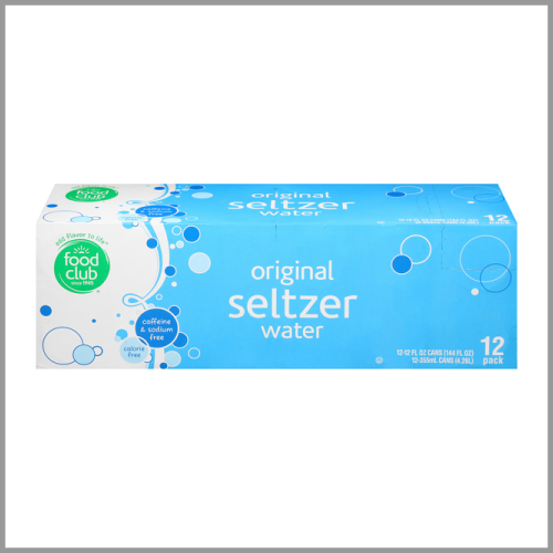 Food Club Original Seltzer Water 12pk