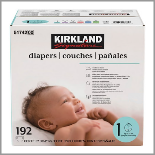 Kirkland Diapers Size 1 192ct