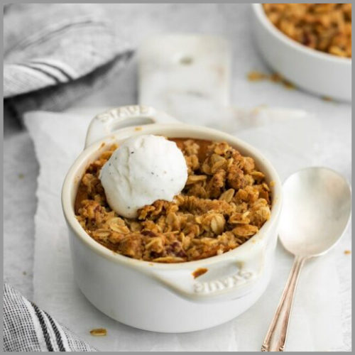 Homemade Dessert Dish - Individual Pumpkin Crumble 15servings