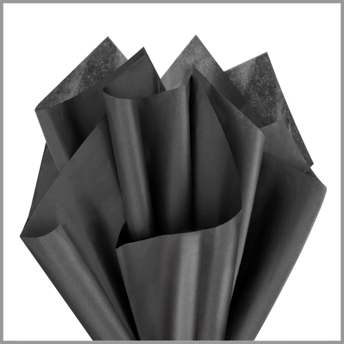 Paper Craft Gift Tissue Paper Black 20x20 8pk