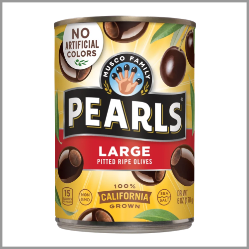 Pearls Olives Black Pitted Ripe Large 6oz