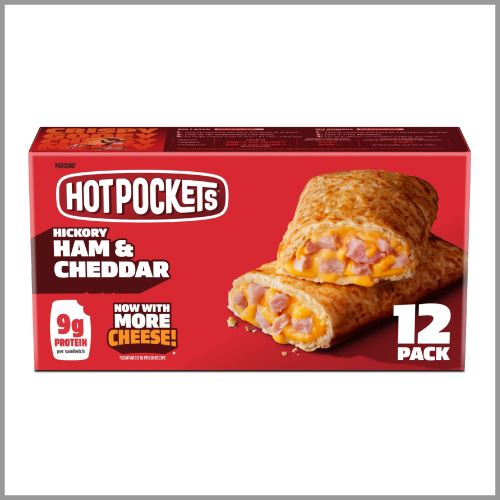 Hot Pockets Sandwiches Ham & Cheddar 12pk