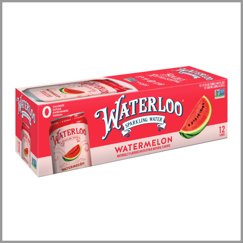 Waterloo Sparkling Water Watermelon 12pk