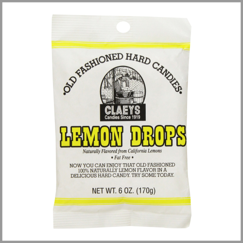 Claeys Old Fashioned Hard Candy Lemon Drops 6oz