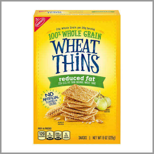 Nabisco Crackers Wheat Thins Reduced Fat 8oz