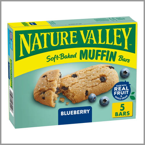 Nature Valley Soft Baked Muffin Bars Blueberry 5ct