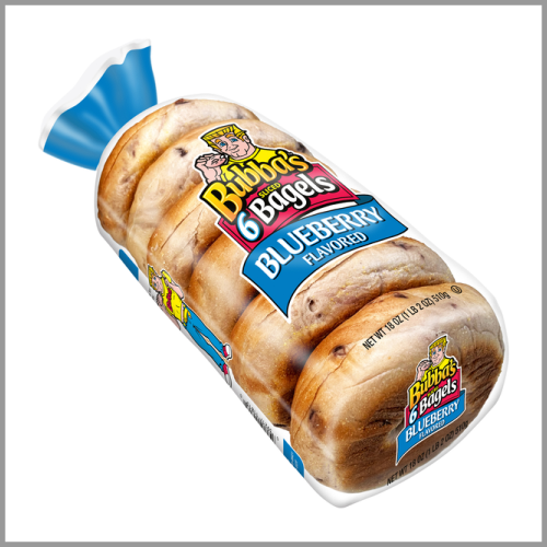 Bubbas Sliced Bagels Blueberry 6ct