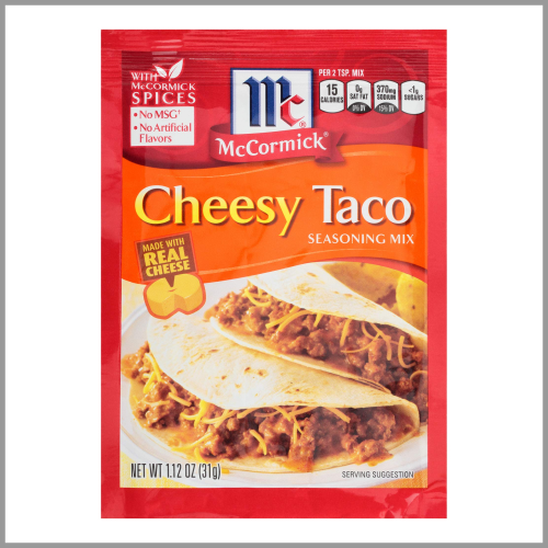 McCormick Cheesy Taco Seasoning Mix 1.12oz