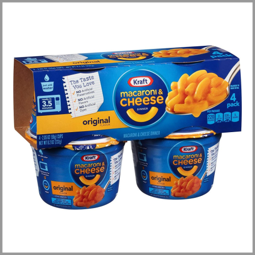 Kraft Macaroni & Cheese Original 2.05oz 4pk