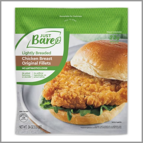 Just Bare Lightly Breaded Chicken Breast Fillets 24oz