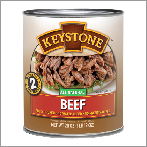 Keystone Beef All Natural Fully Cooked 28oz