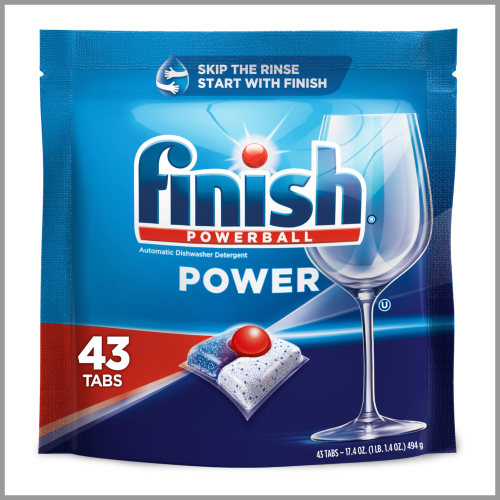 Finish Powerball Dishwasher Detergent Power 43pk