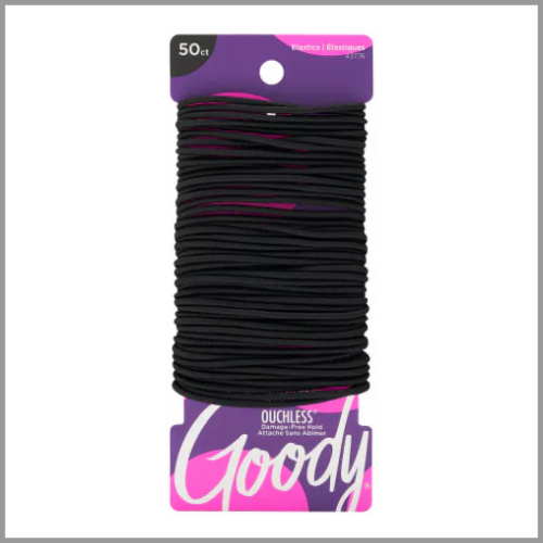 Goody Ouchless Ponytail Black 50pk