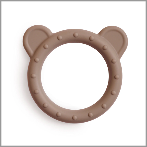 Mushie Teether Bear Natural