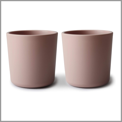 Mushie Dinnerware Cup Blush 2pk