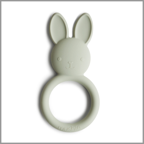 Mushie Teether Bunny Sage