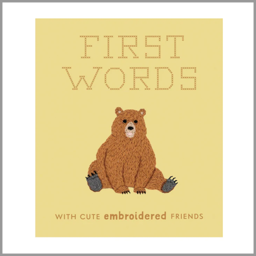 First Words with Cute Embroidered Friends