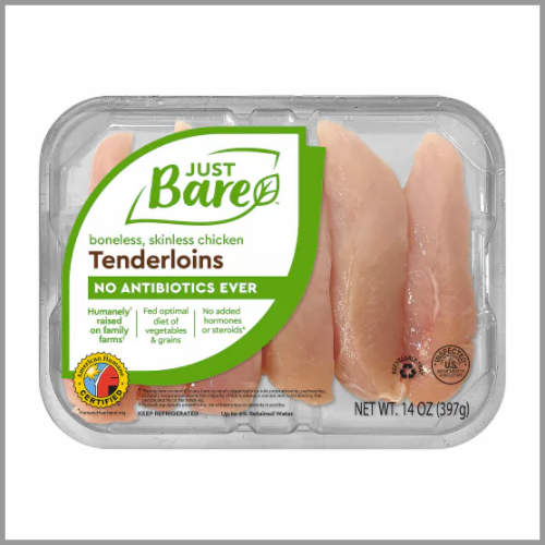 Just Bare Chicken Tenderloins 14oz