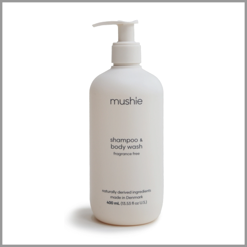 Mushie Shampoo and Body Wash Fragrance Free 400ml