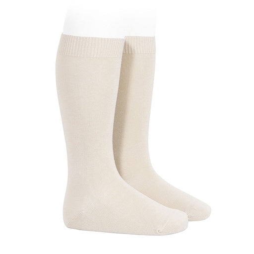 Condor Knee Socks Basic Plain Stitch Linen Size 4